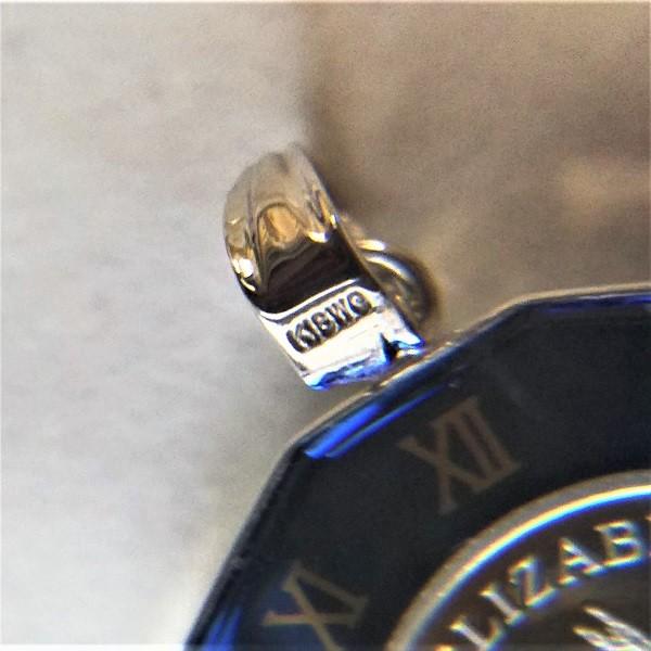 プラチナ コイン ネックレス ツバルホース 1/25オンス 青色丸型時計枠