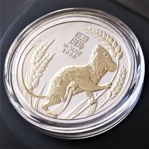 プラチナ コイン 干支 ねずみ（子）プラチナ 1オンス 2020年製