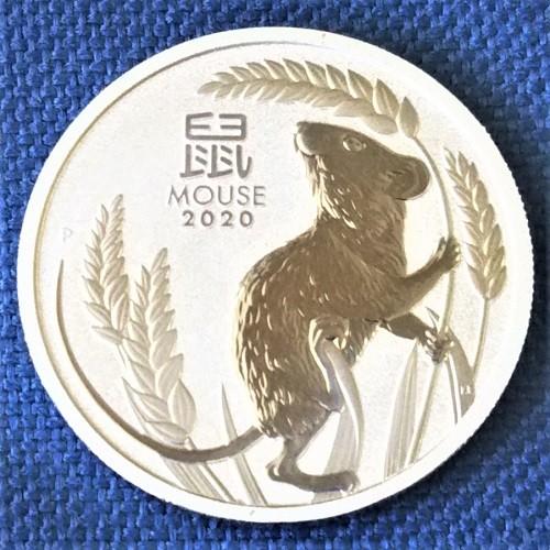 プラチナ コイン 干支 ねずみ（子）プラチナ 1オンス 2020年製