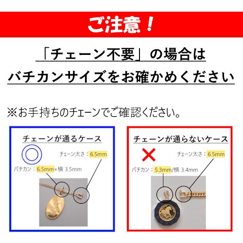 プラチナインゴット 石福プラチナバー 5g ネックレス Pt850 ツメ止め枠（コインネックレス/コインペンダント/ペンダントトップ）の画像