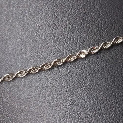 プラチナ ネックレスチェーン ロープ 50センチ PT850ネックレス