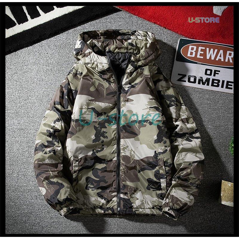 中綿ジャケット メンズ ジャケット迷彩柄 ダウンジャケット 中綿コート