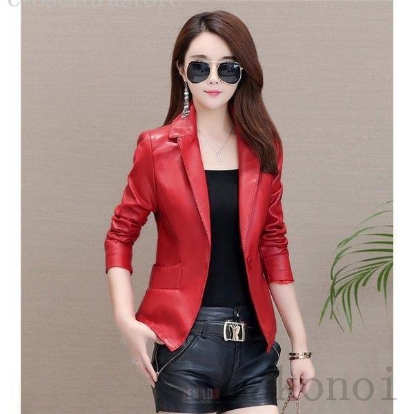 レザージャケット レディース ライダースジャケット 革ジャン