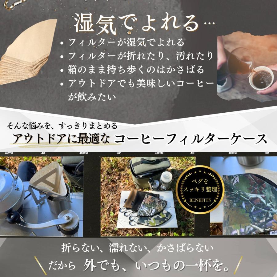 コーヒーフィルター ケース アウトドア キャンプ ペーパーフィルター ハリオ対応 Spacefire |  | 08