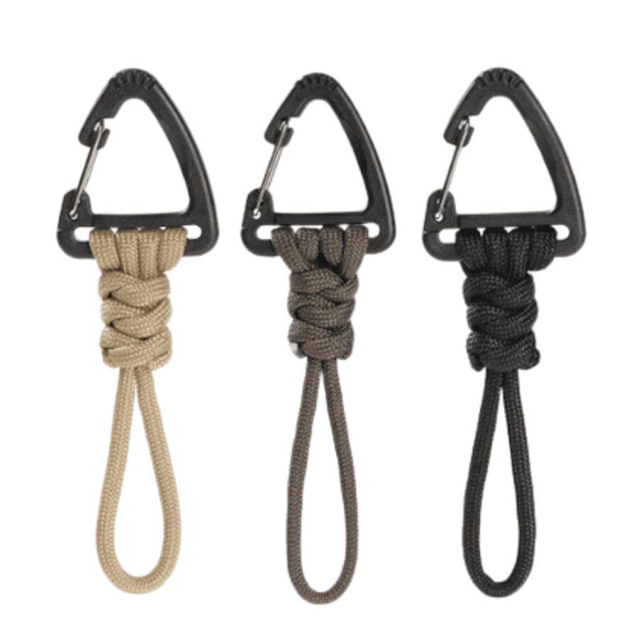 パラコードカラビナ キャンプ アウトドア ストラップ  ショート版 ３色１セット |  | 09