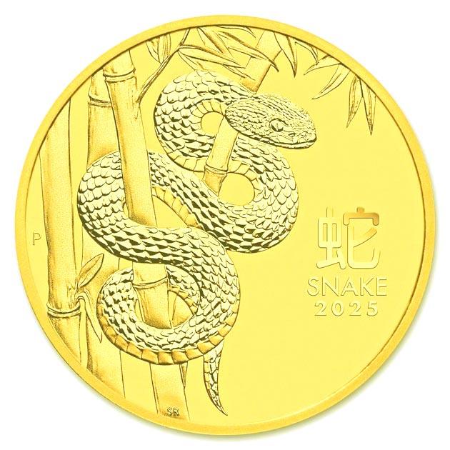 干支ヘビ金貨 1/20オンス 2025年製 クリアケース入り 純金 金貨 コイン