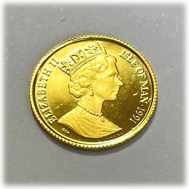 マン島キャット金貨 ノルウェー猫  1/25オンス マン島キャット金貨 1/25oz(オンス) - 金貨買取本舗の買取価格｜金貨