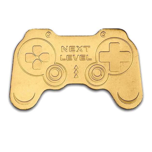 ゲームコントローラー金貨 0.5g 純金 コイン パラオ政府発行 : 金銀の