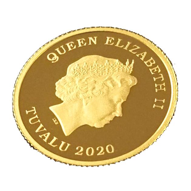 ツバルエンジェル金貨 1/10オンス 2020年製 クリアケース入り ツバル