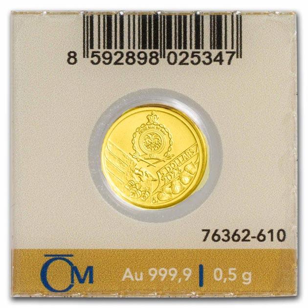 チェコ ライオン金貨 0.5g 2023年製 純金 金貨 コイン 金銀の貯金箱