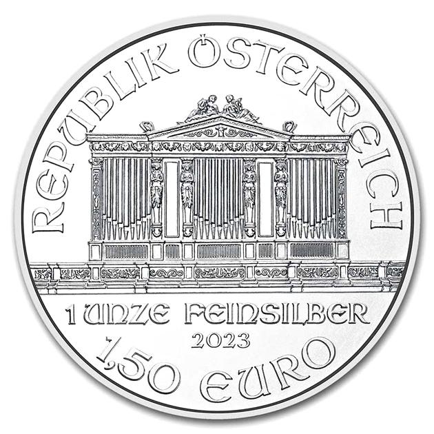 流行 ウィーン銀貨 1オンス 2023年製 クリアケース入り 銀貨 銀貨1オンス 1oz 純銀 コイン 貨幣、メダル、インゴット 