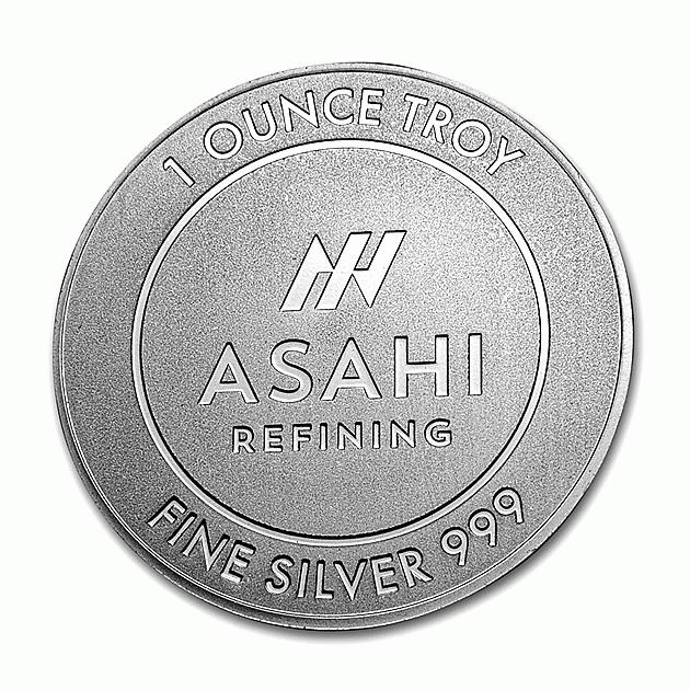 ASAHI 純銀 コイン 1オンス クリアケース入り  シルバー コイン 純銀 31.1gの画像