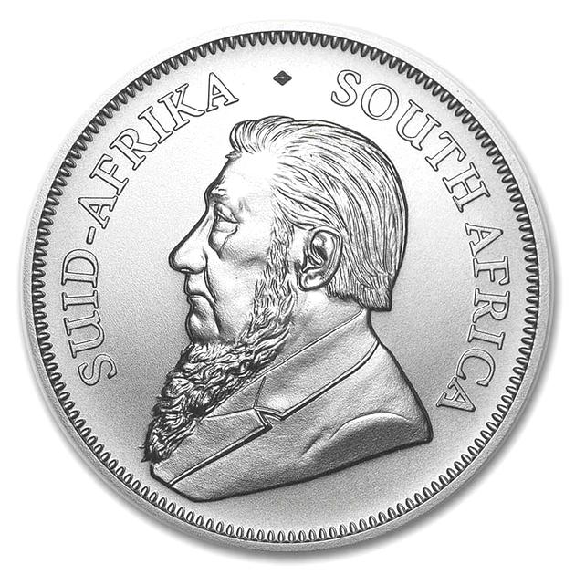 クルーガーランド銀貨 1オンス 2024年製 クリアケース入り 純銀 銀貨