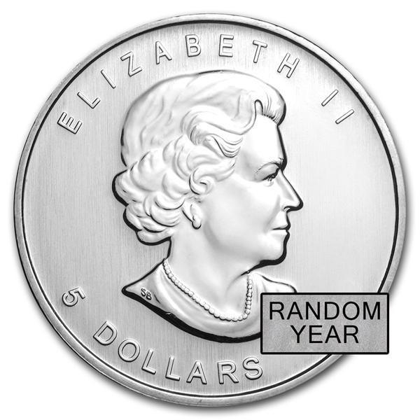 ★5枚セット★【新品】『メイプル銀貨 1オンス ランダム・イヤー クリアケース入り 5個セット』純銀 コイン 【新品・保証書付き】|spacein|03