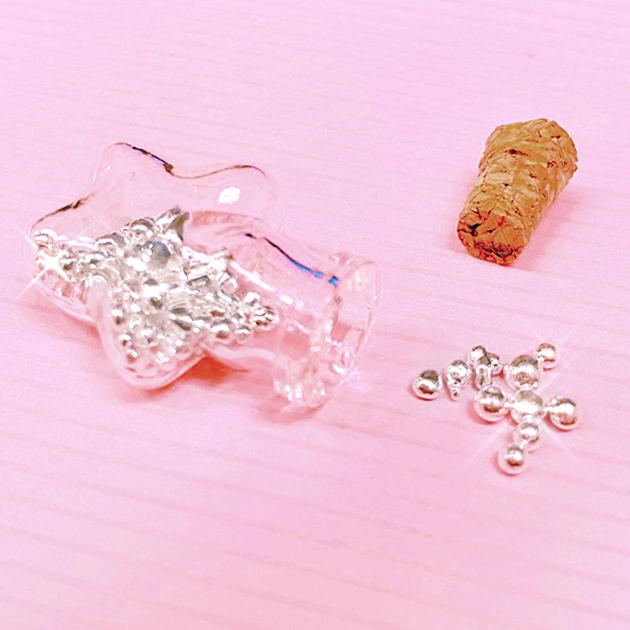銀の涙　150ｇ　純銀　ガラスの小瓶 銀の涙】『ガラスの小瓶 (星) 純銀 5g』 銀製品を手軽に購入