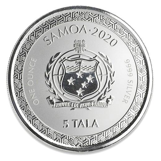 桃太郎銀貨 1オンス 浮世絵スタイル 2020年製 クリアケース入り 純銀 銀貨 コイン_1