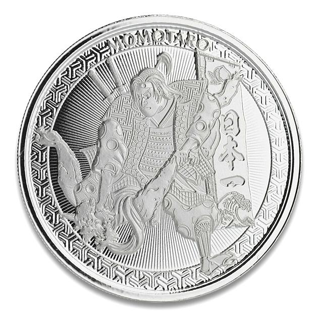 桃太郎銀貨 1オンス 浮世絵スタイル 2020年製 クリアケース入り 純銀 銀貨 コイン_2