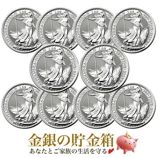 銀貨1オンス10枚セット クリアケース入り新品