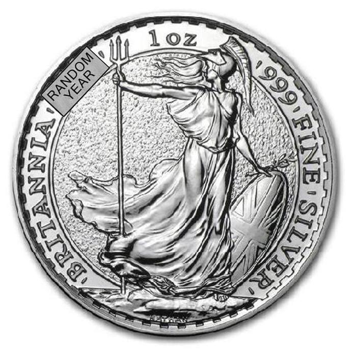 ブリタニア銀貨 1オンス 10枚セット クリアケース入り 銀貨1オンス