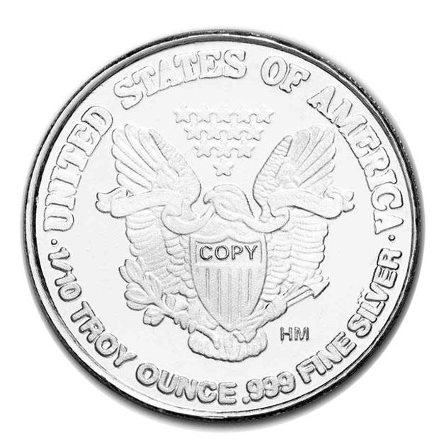 ウォーキング・リバティ ハーフダラーのデザイン 純銀 コイン 1/10