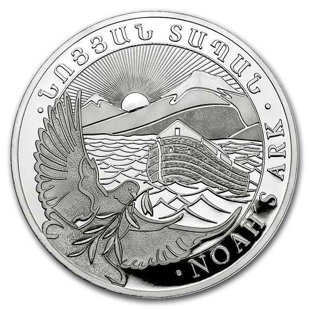 ノアの箱舟銀貨 1オンス 2019年 クリアケース入り 純銀 銀貨 コイン シルバー 金銀の貯金箱