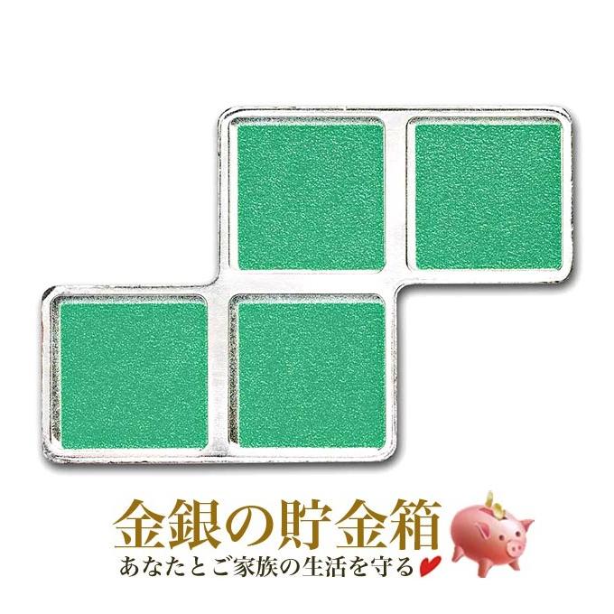 テトリス シルバーバー 1オンス テトリミノブロックS グリーン
