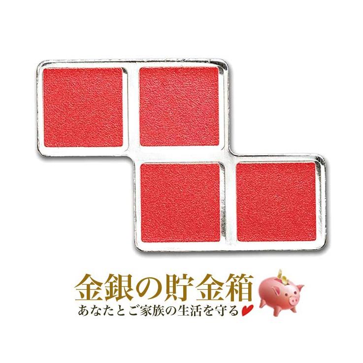 テトリス シルバーバー 1オンス テトリミノブロックZ レッド 純銀