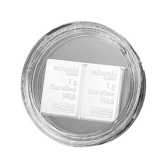 スイス ヴァルカンビ コンビバー シルバーバー 2g ( 1g × 2 ) スイス