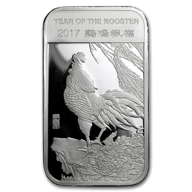 干支 トリ シルバーバー 1オンス 2017年 純銀 インゴット 延べ棒