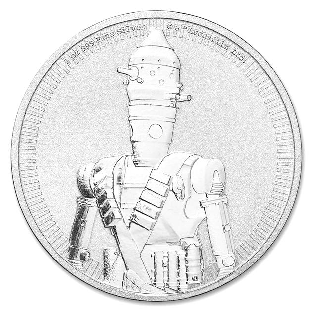 スター・ウォーズ IG-11銀貨 1オンス 2022年製 クリアケース入り シルバー 1oz Silver｜spacein｜03