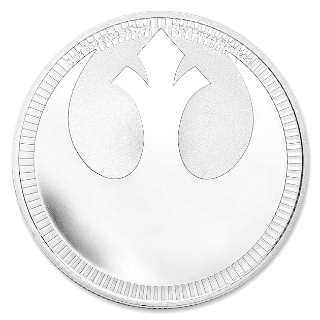 スター・ウォーズ 反乱同盟軍紋章銀貨 1オンス 2022年製 クリアケース