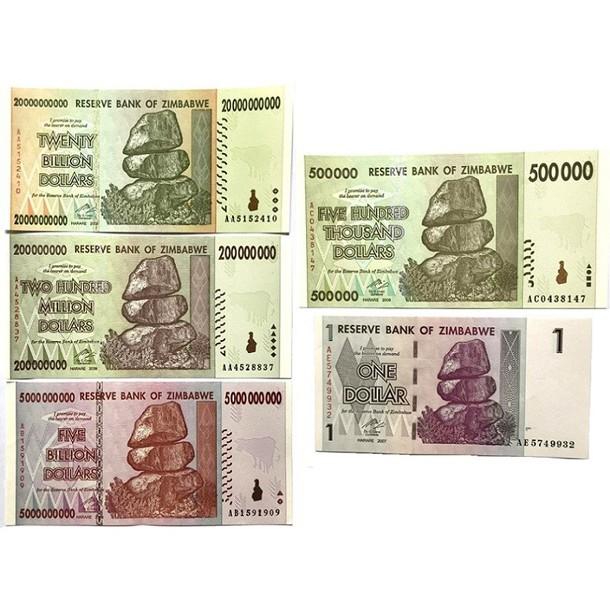 ジンバブエドル コレクション 旧貨幣セット ジンバブエドル・旧紙幣 10億ドル連番2枚セット - メルカリ