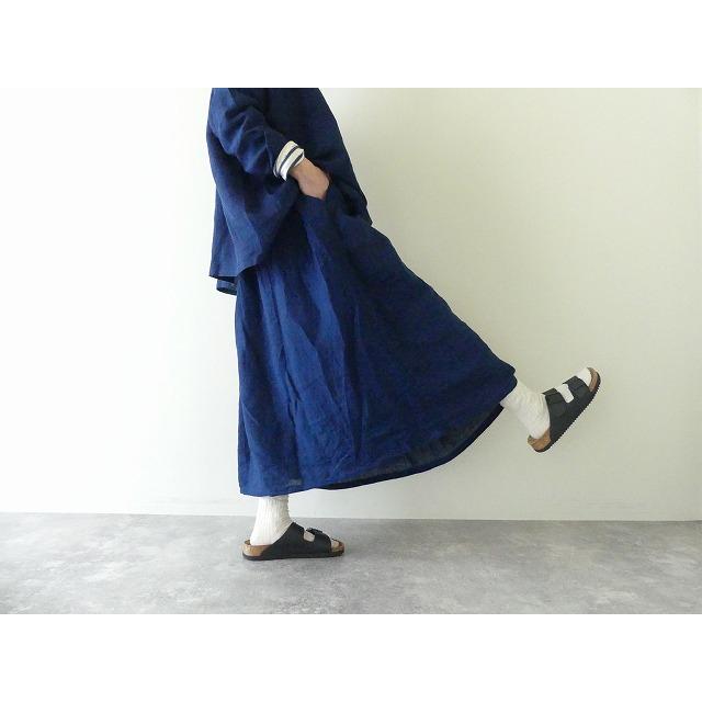 ichiAntiquite's(イチアンティークス) インディゴリネンスカート ichiAntiquite's(イチアンティークス) インディゴリネンスカート