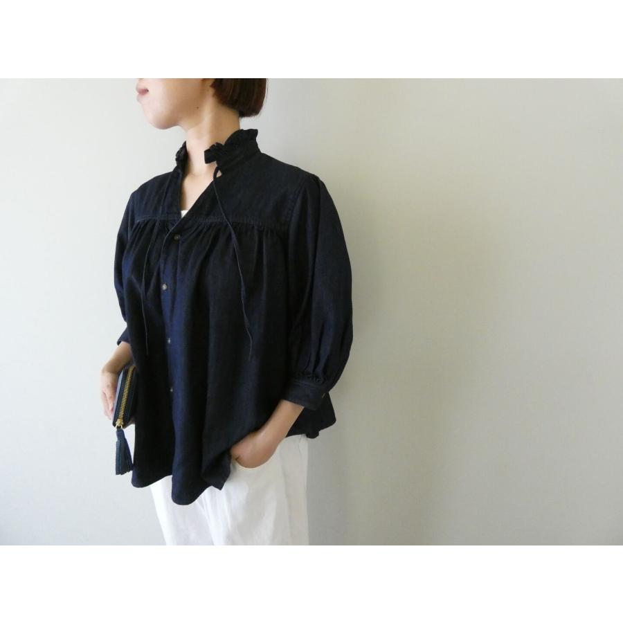 MACPHEE(マカフィー) DENIMフリルブラウス(12-01-64-01035) : SPACE 
