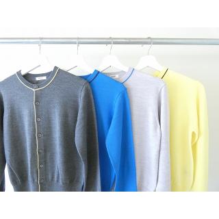 MACPHEE(マカフィー) 14Gプレーンウールクルーネックカーディガン(12