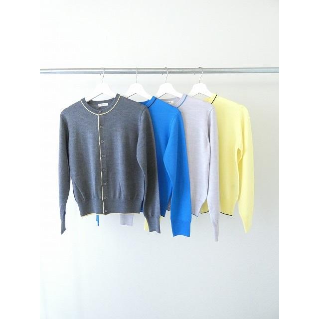 MACPHEE マカフィー　シアーレイヤー クルーネックカーディガン　 S TOMORROWLAND｜シアーレイヤー クルーネックカーディガン