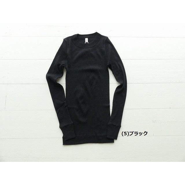 homspun(ホームスパン) 丸胴テレコクルーネックプルオーバー(6014