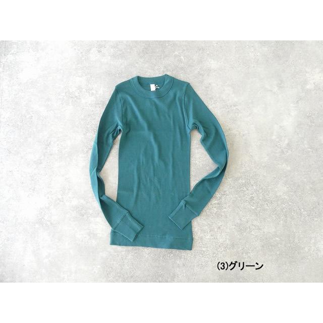 homspun(ホームスパン) 丸胴テレコクルーネックプルオーバー(6014