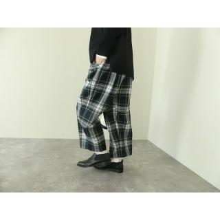 homspun(ホームスパン) ウールタータンギャザーパンツ(222-3364