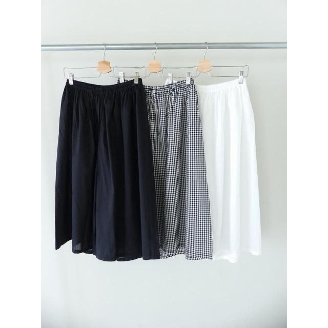 homspun(ホームスパン) ギンガム＆無地ギャザーパンツ(242-3388