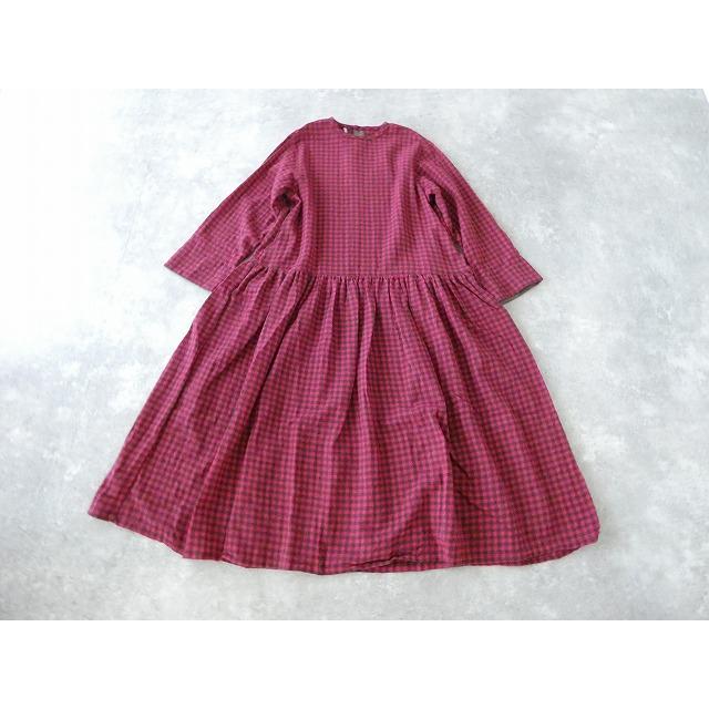 SALE】ichi(イチ) ウールガーゼギンガムワンピース(250429)※セール商品