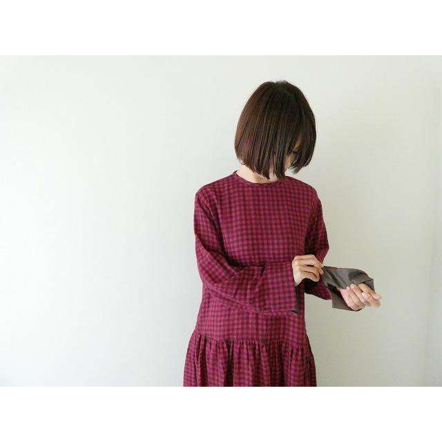 SALE】ichi(イチ) ウールガーゼギンガムワンピース(250429)※セール商品