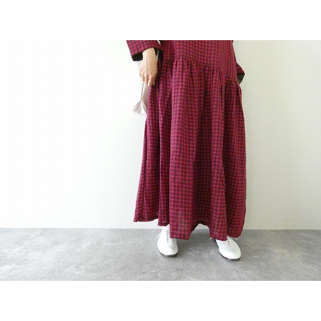 SALE】ichi(イチ) ウールガーゼギンガムワンピース(250429)※セール商品