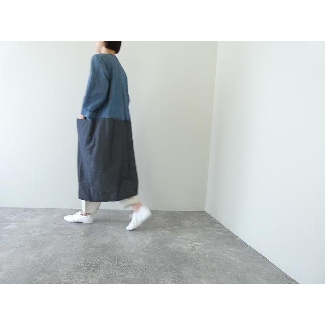 homspun(ホームスパン) ライトオンスシャンブレー比翼配色7分袖ワンピース(252-1644)_8
