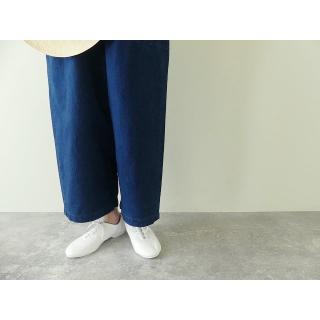 homspun(ホームスパン) 10オンスデニムギャザーパンツ ブリーチブルー