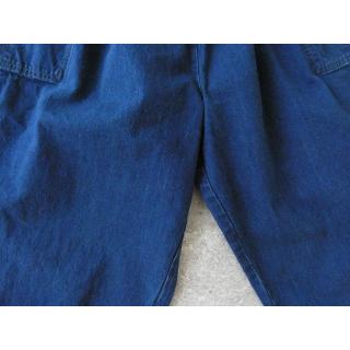 homspun(ホームスパン) 10オンスデニムギャザーパンツ ブリーチブルー