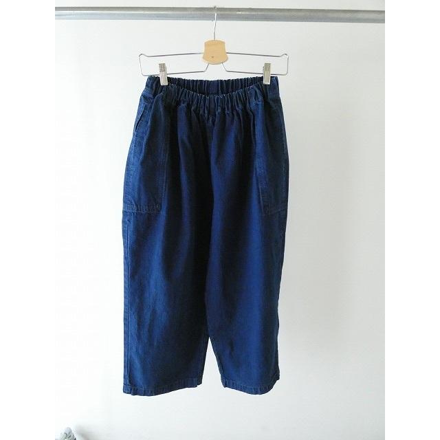 homspun(ホームスパン) 10オンスデニムギャザーパンツ ブリーチブルー