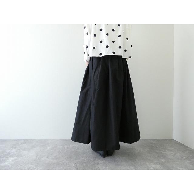 【美品】ホームスパン homspun ダブルポケットスカート黒 キルティング風 homspun ホームスパン バルキーシーチング ダブルポケットSK