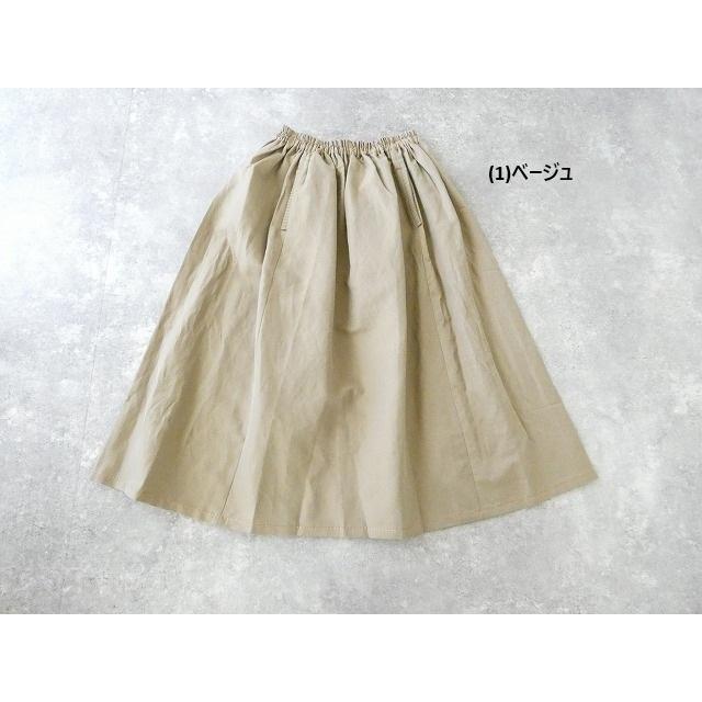 30日迄の価格homspun コットンリネンWポケットギャザースカートMリゼッタ 30日迄の価格homspun コットンリネンWポケットギャザースカートMリゼッタ
