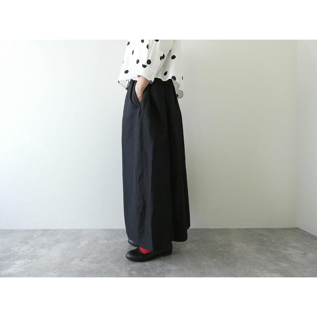 homspun(ホームスパン) ウールリネンフリルポケットギャザースカート